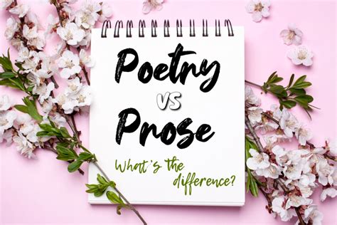 how is poetry different from prose