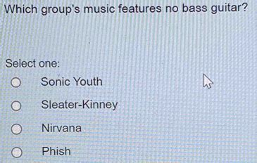 Which Group's Music Features No Bass Guitar? – A Close Analysis